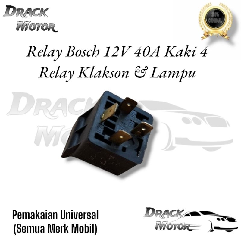 RO RELAY BOSCH 12V 40A KAKI 4 - RELAY KLAKSON & LAMPU