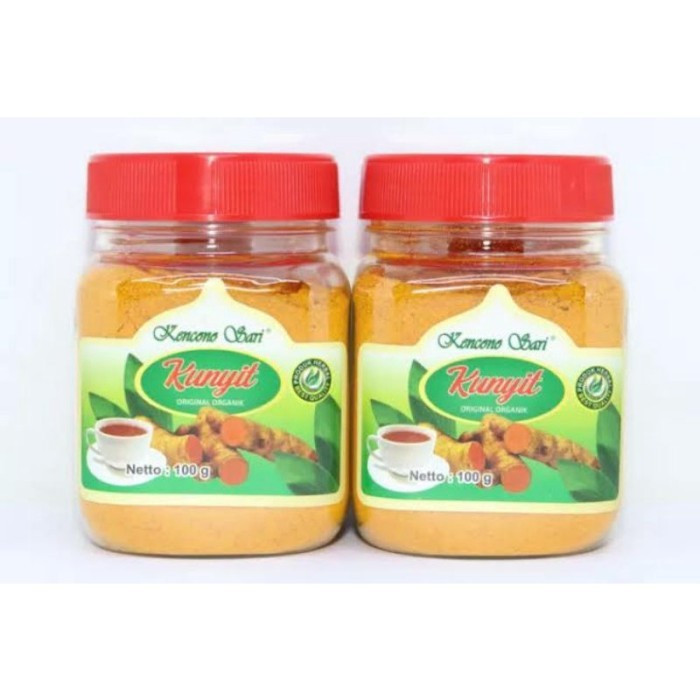 

Jamu Kunyit Bubuk Original Organik Kencono Sari 100gr 100% Asli murni tanpa campuran