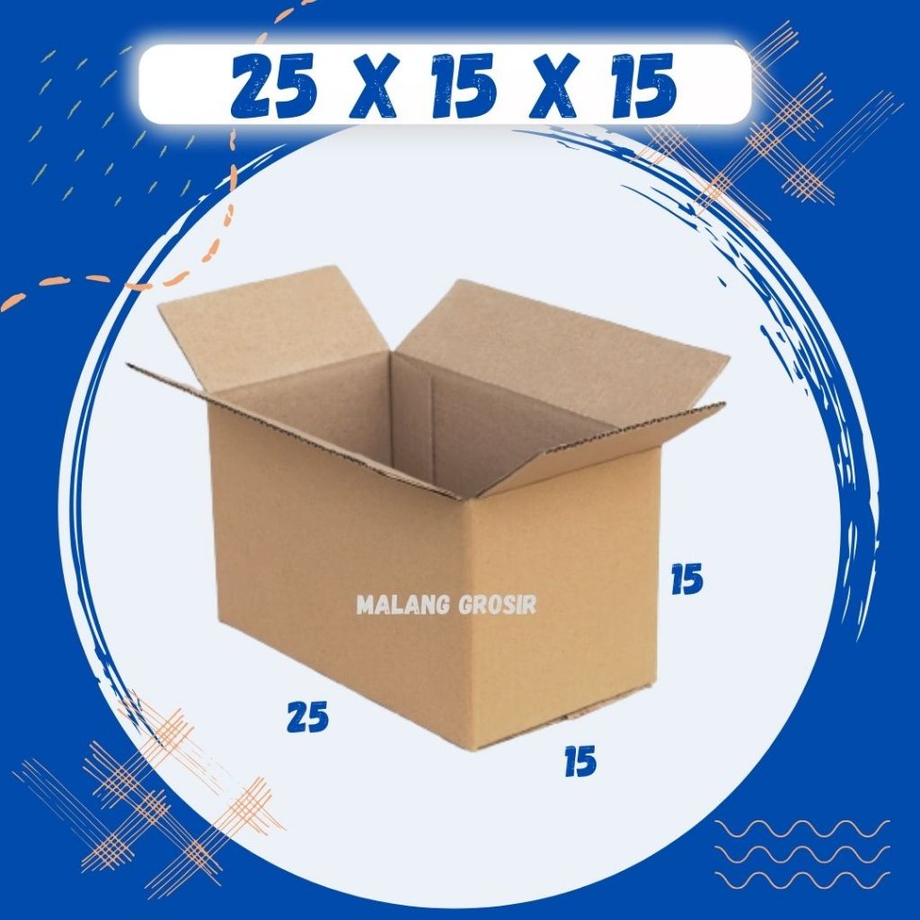 

Box 25x15x15 Kardus A1 Packing Karton Dus Kotak Kemasan Obat Mainan Olshop Souvenir Jamu Sparepart