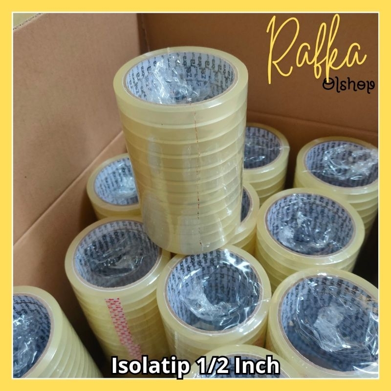 

1 Slop Solasi / Silatip Bening 1/2 Inch 60 Yard isi 12 Pcs