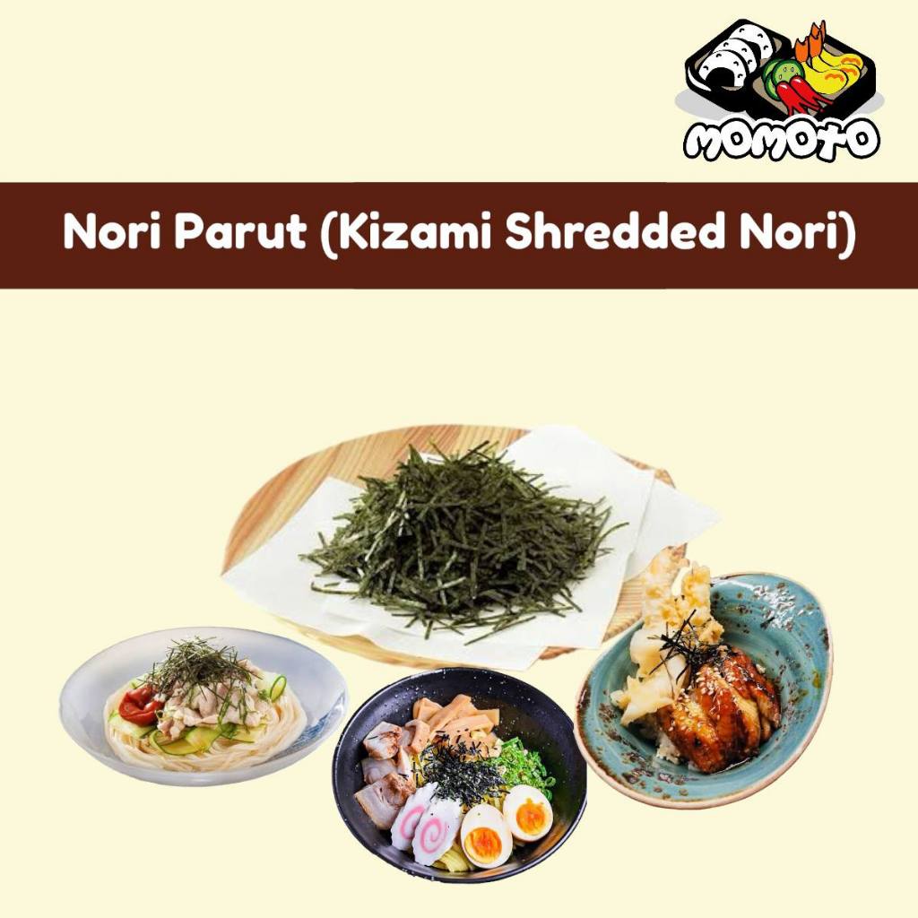 

Nori Kizami Rumput Laut Parut Shredded Seaweed Taburan Topping Jepang Potongan