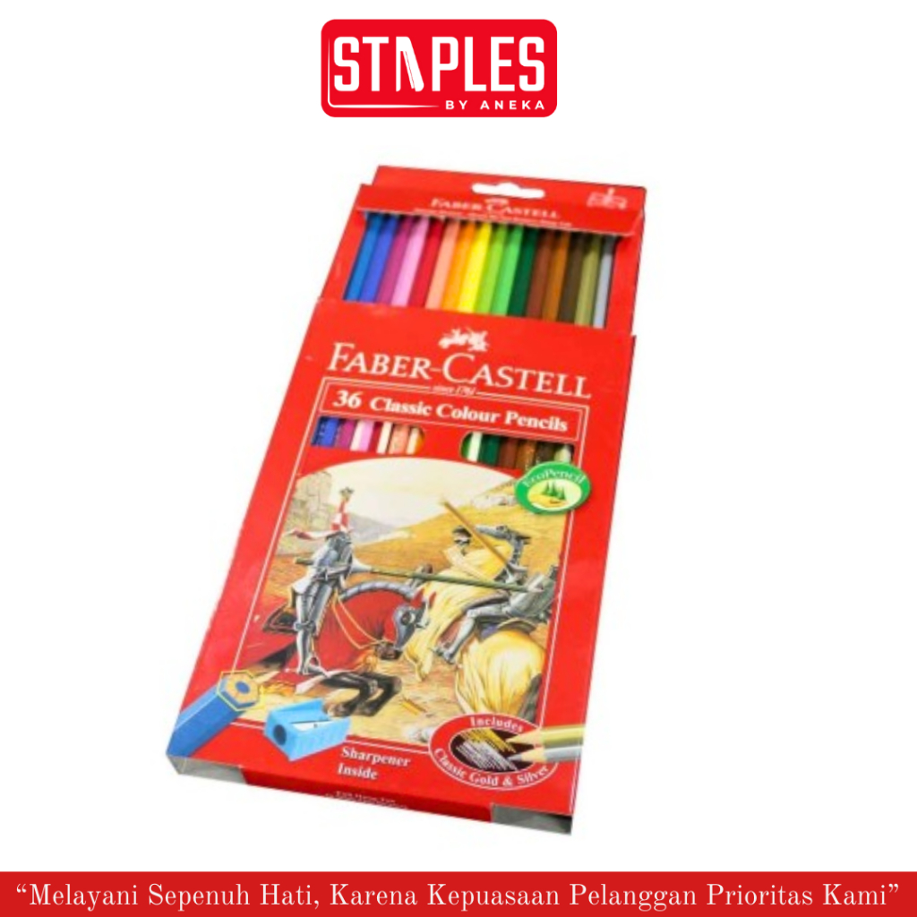 

Pensil Warna Faber Castell Isi 36 / Classic Colour Pencils / Kelir Kayu
