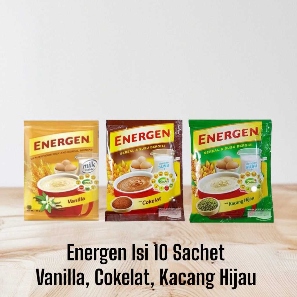 

ENERGEN 30GR ISI 10PCS / MINUMAN SERAL / MINUMAN BERGIZI