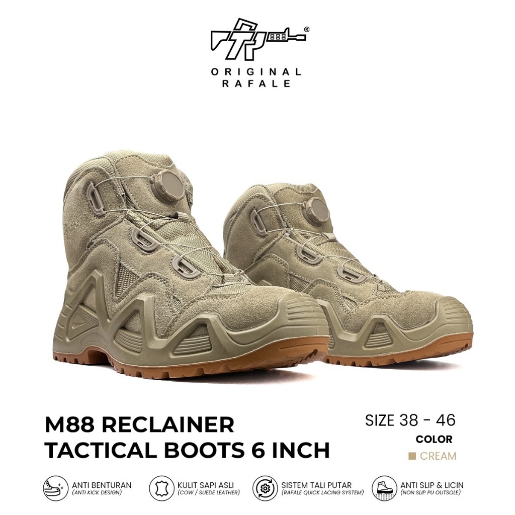 Tactical Rafale Sepatu Taktis Tali Putar Model Rafale 6 Inch untuk PDL Pol PP Rafale 6inch M88 / Sep