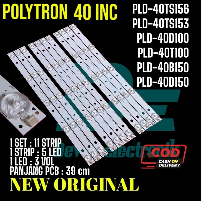 BACKLIGHT POLYTRON 40in - LAMPU LED BACKLIGHT TV POLYTRON PLD-T100 PLD-40D100 PLD-40D150 PLD-40B150 