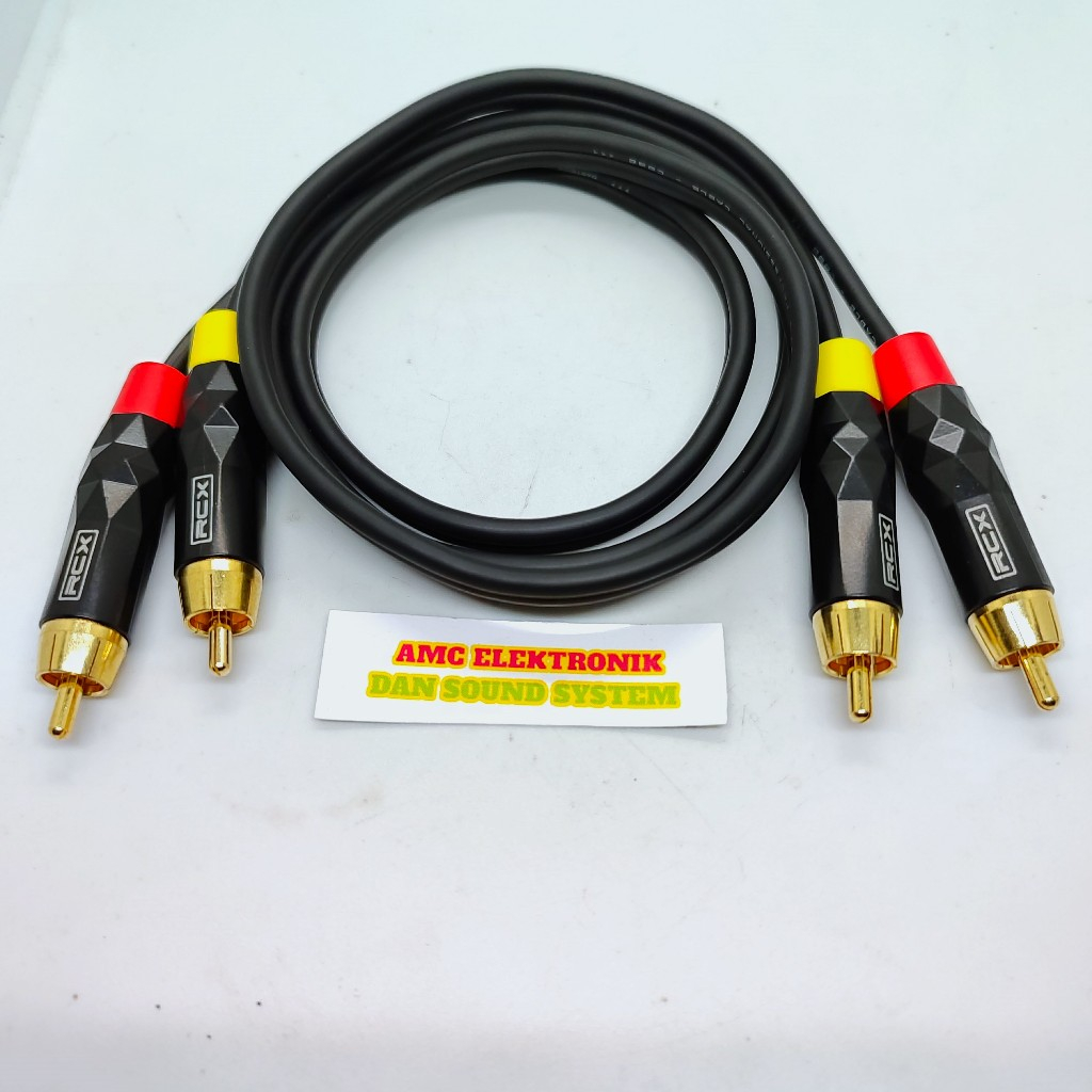 KABEL AUDIO JACK RCA RCX 2 JALUR KABEL INPUT JACK RCA