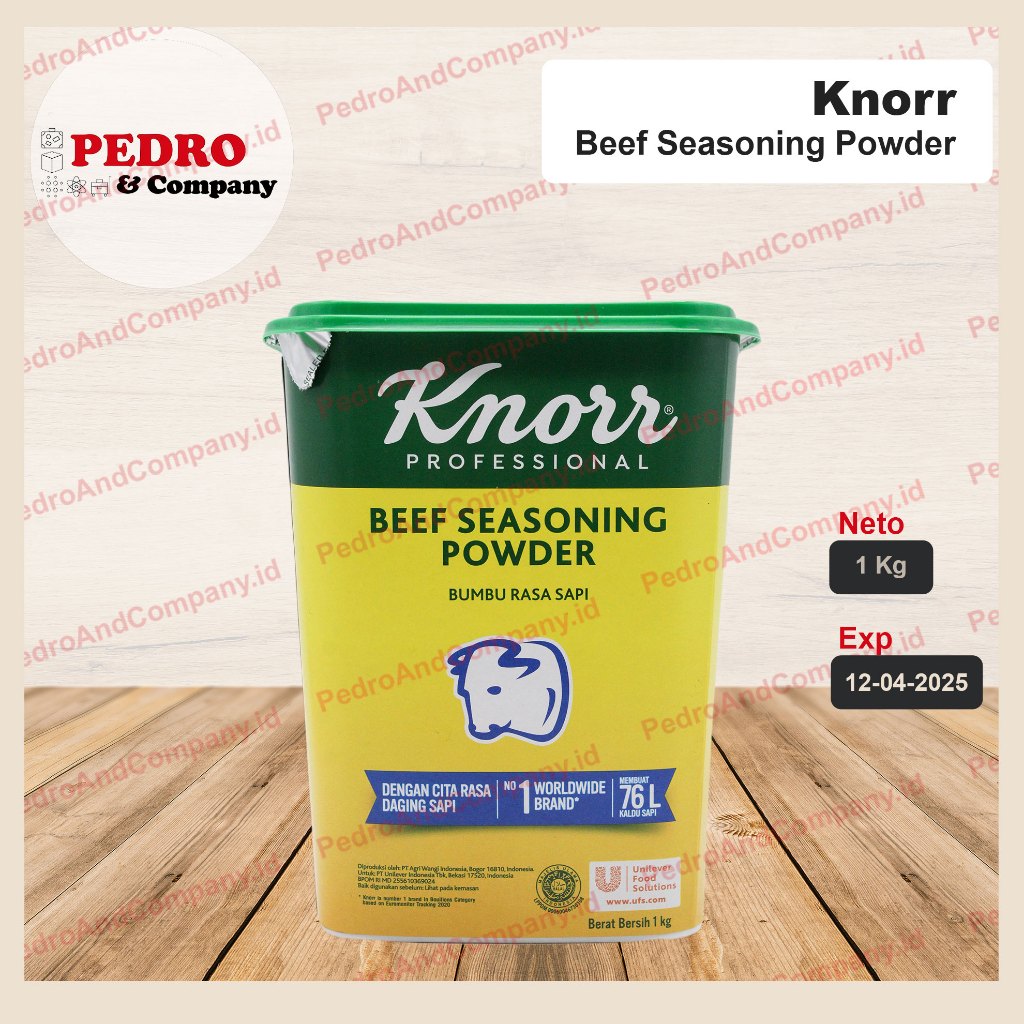 

knorr beef seasoning powder 1kg - kaldu sapi ekstrak