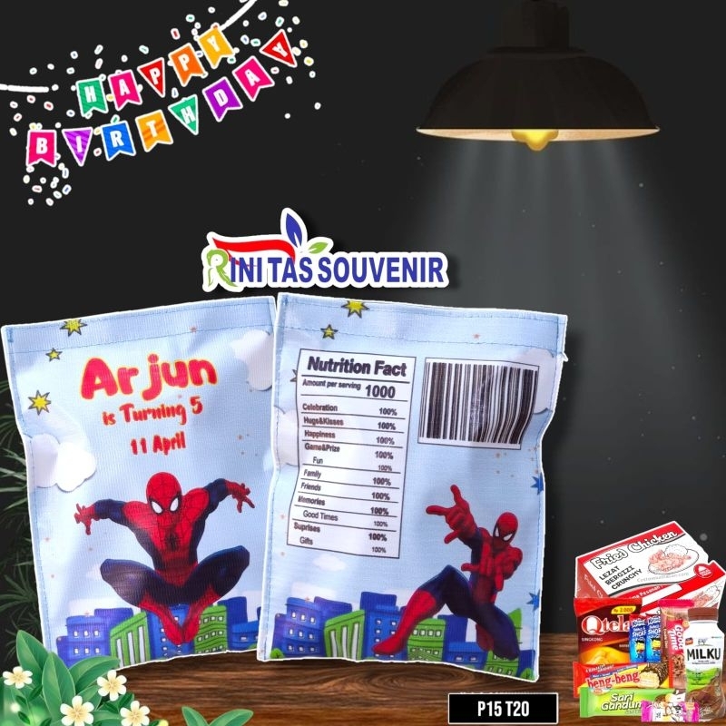 

Pouch Snack Giant Pouch Snack Ulang Tahun Custom Pouch Snack Ultah 20*27