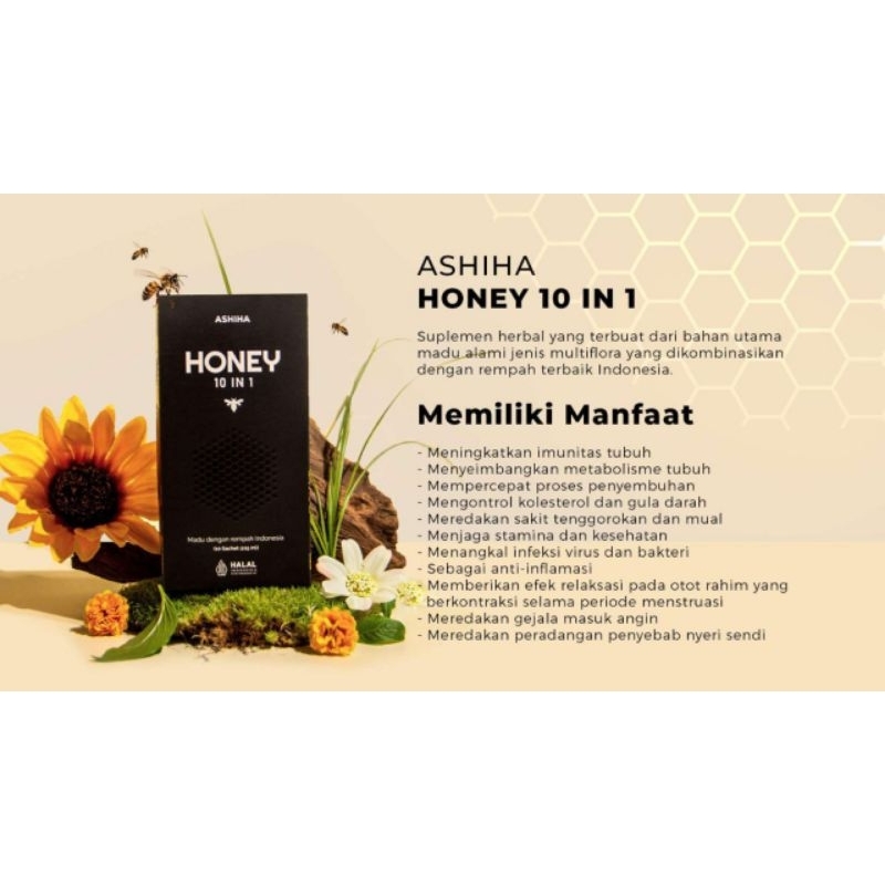 

Ashiha Honey Rempah Arminadaily 10 in 1