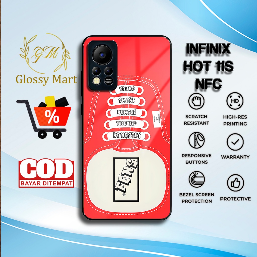 Case Infinix Hot 11S Nfc Tali Spatu Casing Hot 11S Hardcase Softcase Glosy Kesing Terlaris GlosyMart