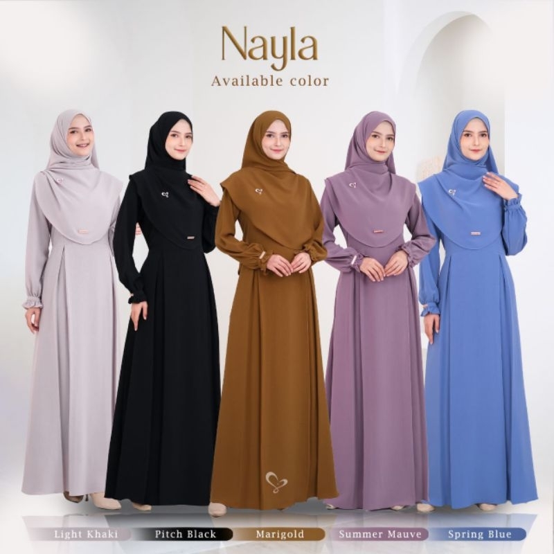 [GAMIS POLOS PREMIUM] NAYLA DRESS || 100% ORI BY SALVINA