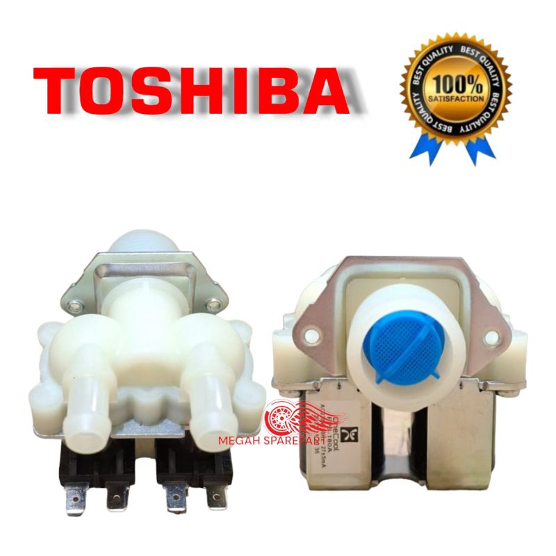 selenoid Water inlet Valve 2 inlet mesin cuci TOSHIBA Front Loading| selenoid mesin cuci