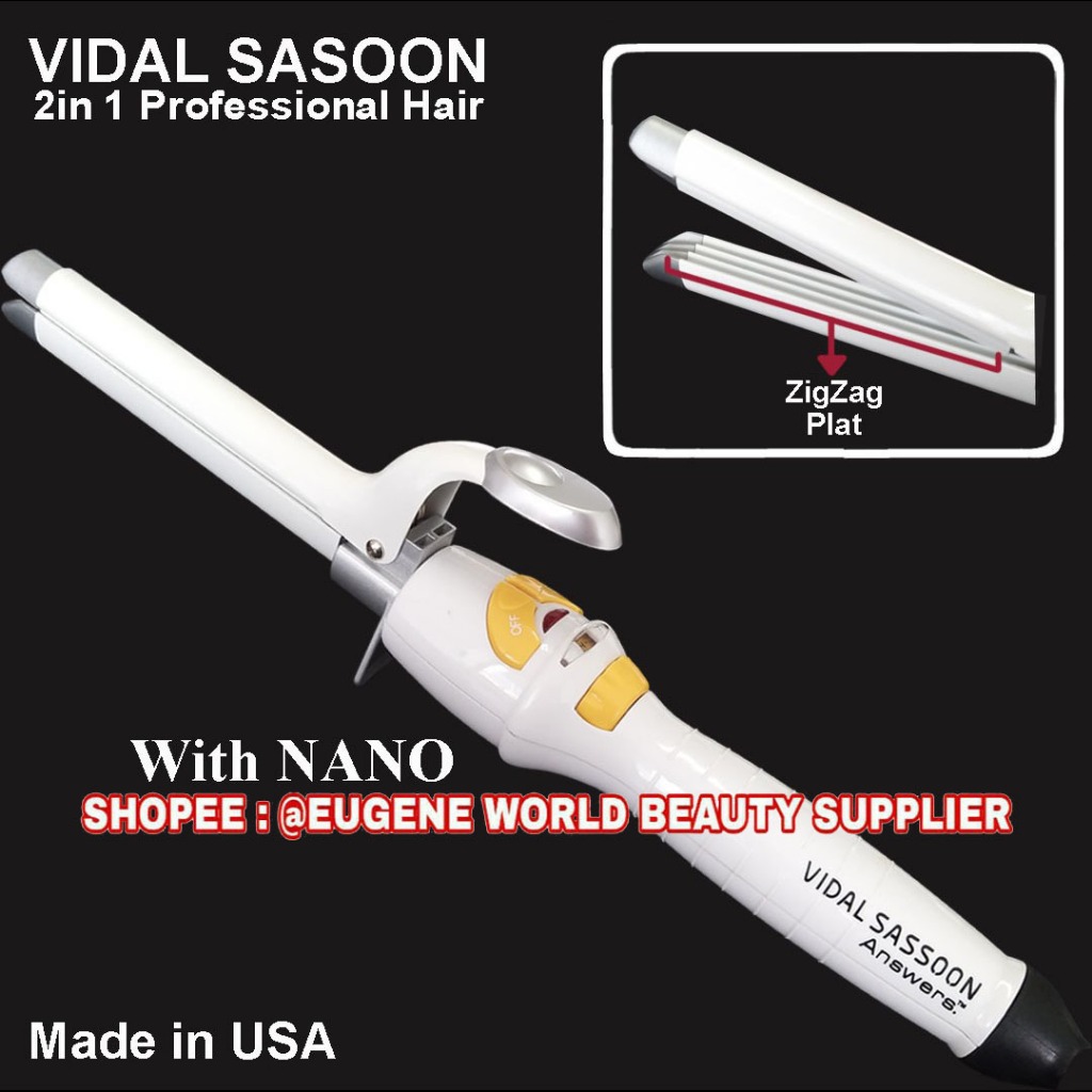 SALE : VIDAL SASSOON : ALAT CATOK RAMBUT AKAR 2 FUNGSI - CATOK RAMBUT 2IN 1 GENTENG GERIGI ALAT CATO