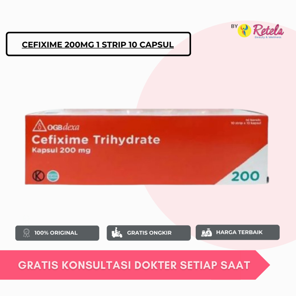 CEFIXIME 200 MG 1 BOX 100 KAPSUL