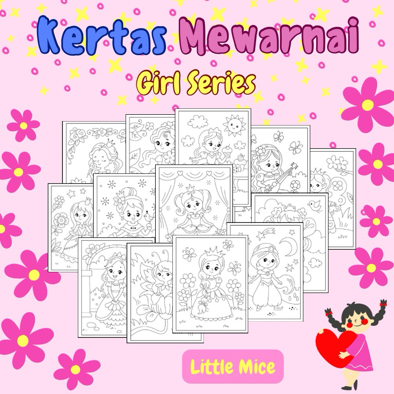 

Kertas Mewarnai 19 Lembar A4 Girl Series Seri Anak Perempuan Coloring Book Paper for Kids Aktivitas Anak Souvenir Ulang Tahun Anak Mainan Anak Mewarnai Coloring Book Kado Anak 1 2 3 4 5 6 7 8 9 10 11 12 Tahun Hadiah Kado Ulang Tahun Anak