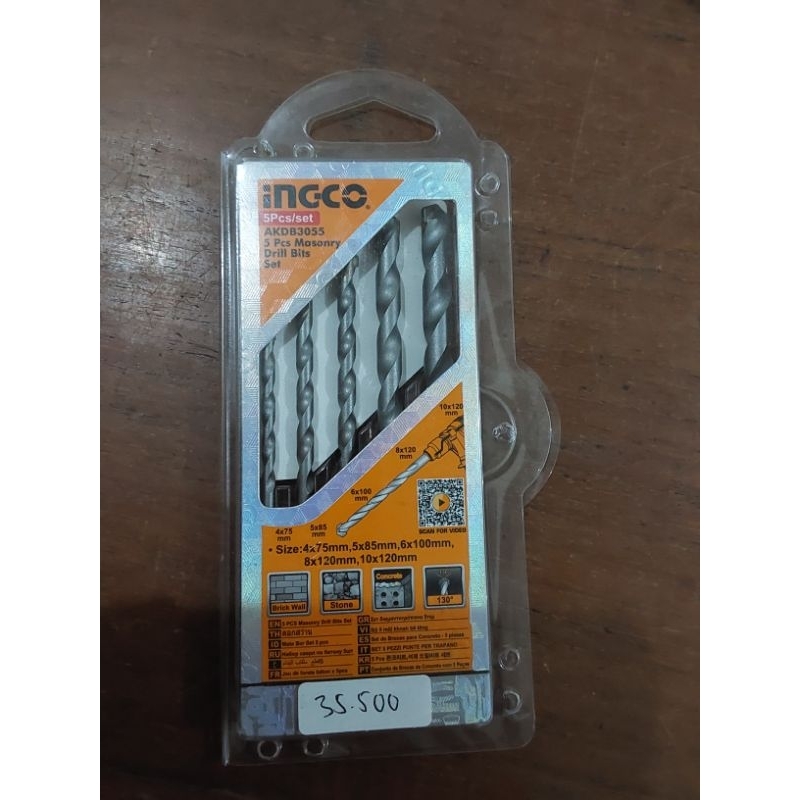 - INGCO - MATA BOR BETON SET 5 PCS