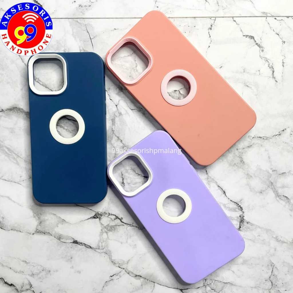CASE POLOS WARNA / SOFT LIST HOLE FOR IPHONE ALL TYPE HP