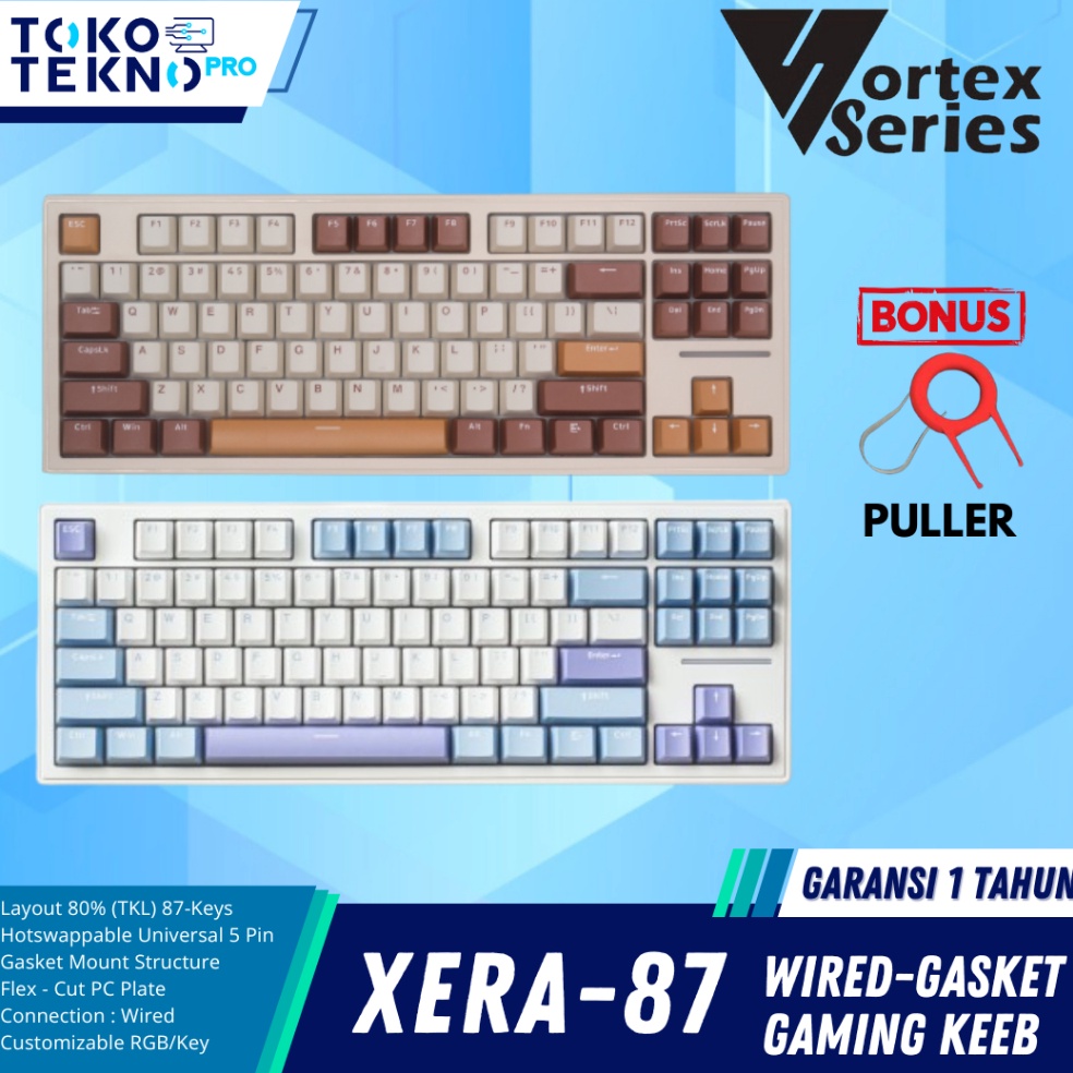 VortexSeries Xera87  Xera87 Wired Mechanical TKL Gaming Keyboard x V2N5