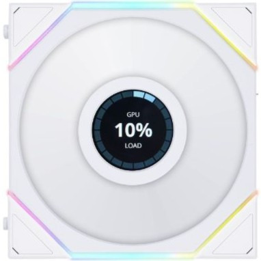 LIAN LI UNI FAN TL LCD 140 REVERSE WHITE SINGLE FAN PACK 140MM CASE FAN CASING