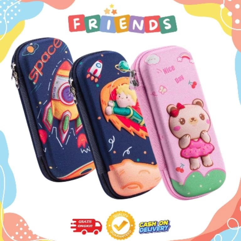 

KODE M5O CNC Kids Tempat Pensil Kotak Pensil 3D Bahan EVA Premium