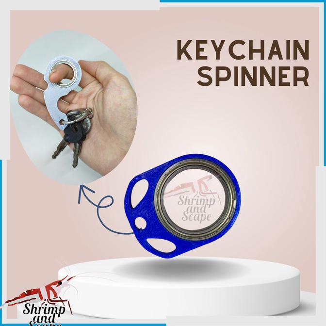 KODE V89E Keychain Spinner Gantungan Kunci Putar Fidget Mainan Ganci Keyrambit