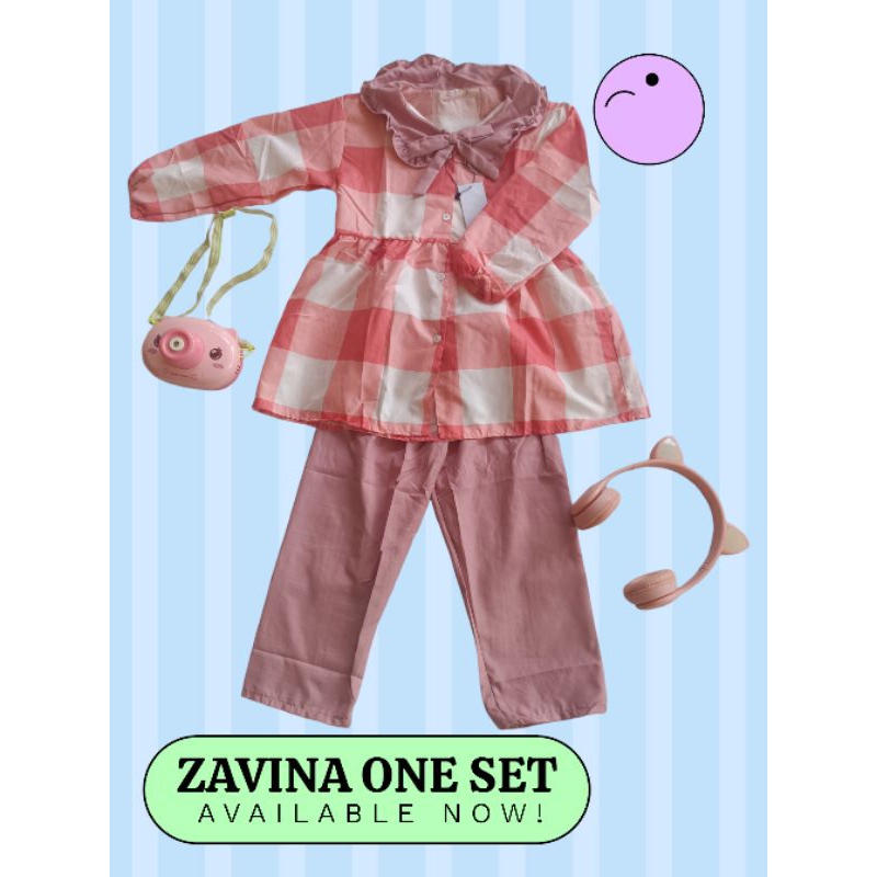 Setelan zavina anak 2-8 tahun/setelan baju anak perempuan/baju anak/setelan baju anak perempuan/gami