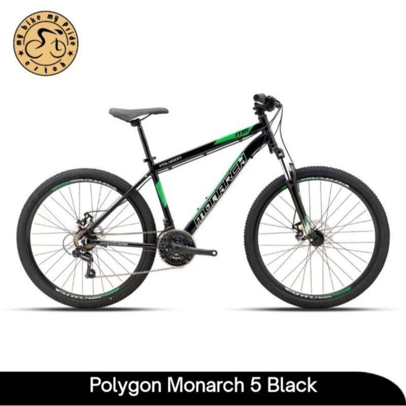 Sepeda Gunung MTB Polygon Monarch 5 Ukuran 26 Inci Alloy Cakram Original