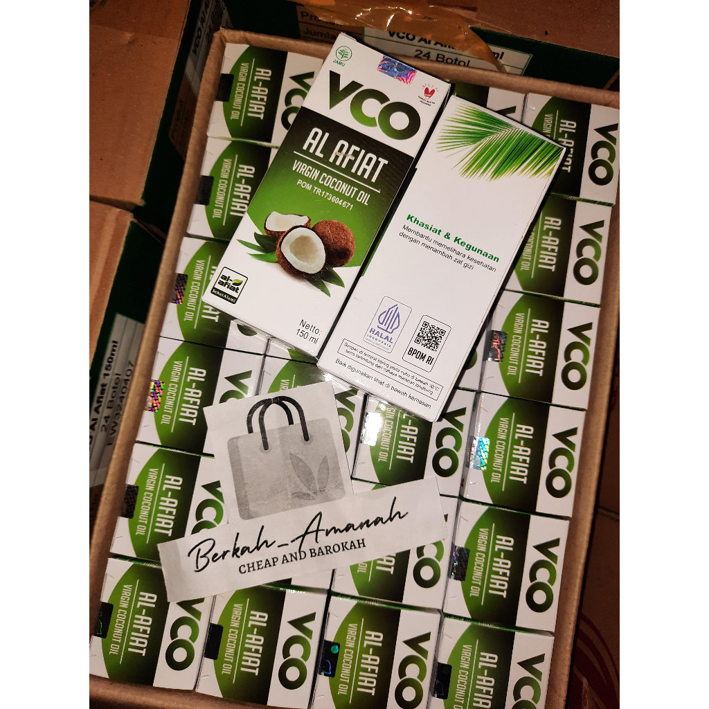 VCO Virgin Coconut Oil 150 ML | Minyak Kelapa Murni Al Afiat original ( BPOM )