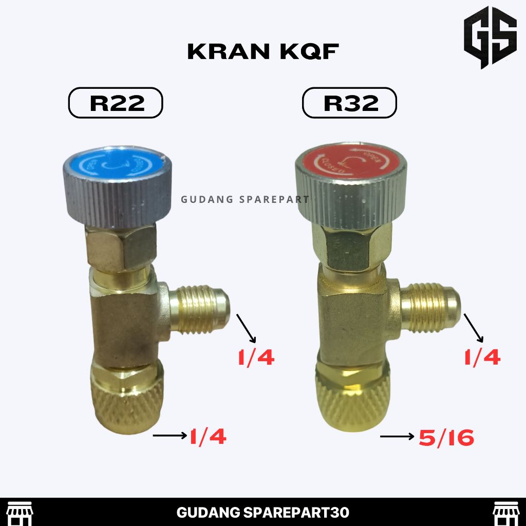 Kran Freon Can Tap Valve R22 R32 KQF-341