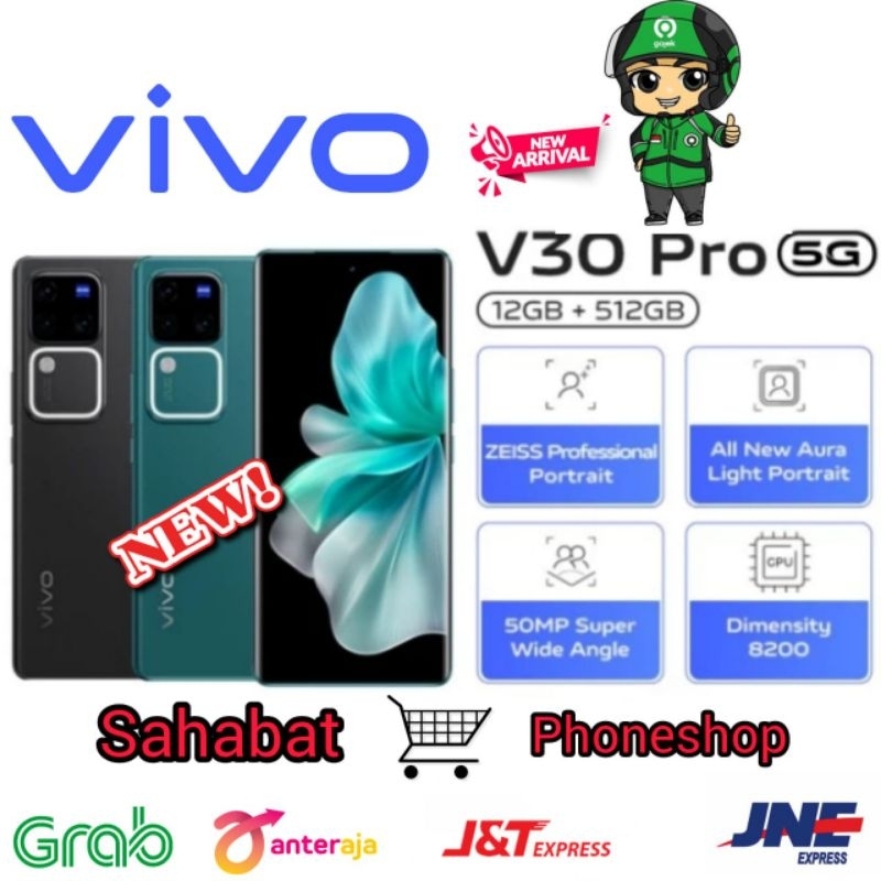 VIVO V30 PRO 5G RAM 12/512 GB(12 GB + 12 GB  EXTENDED RAM) GARANSI RESMI