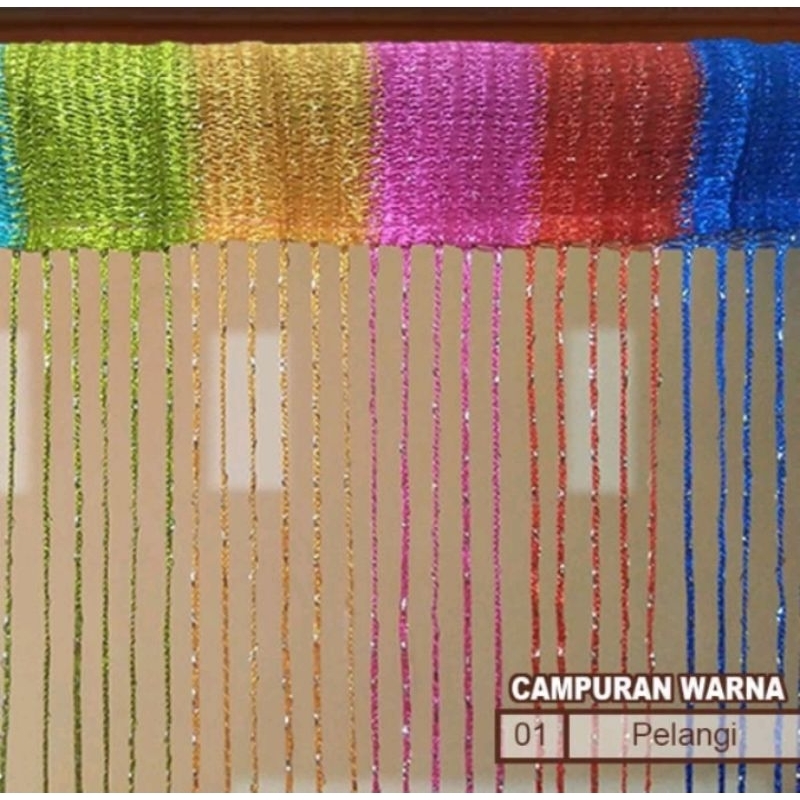 TIRAI GLITER PELANGI/RAINBOW/TIRAI POLOS/TIRAI WARNA CANTIK