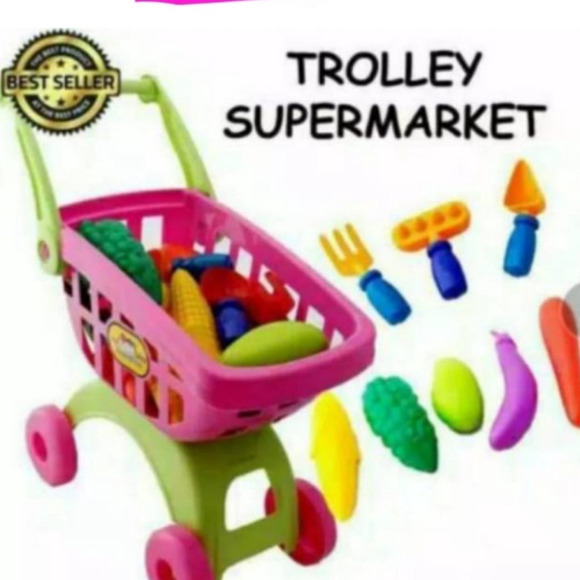 Boom MAINAN ANAK TOYS KINGDOM TROLLY supermarket trolley anak mainan bayi