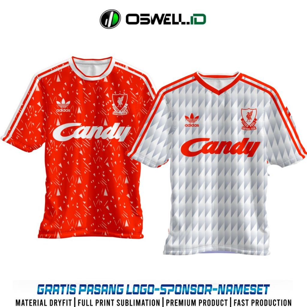 BAJU JERSEY LIVERPOOL VINTAGE CANDY |  JERSEY VINTAGE | JERSEY CASUAL