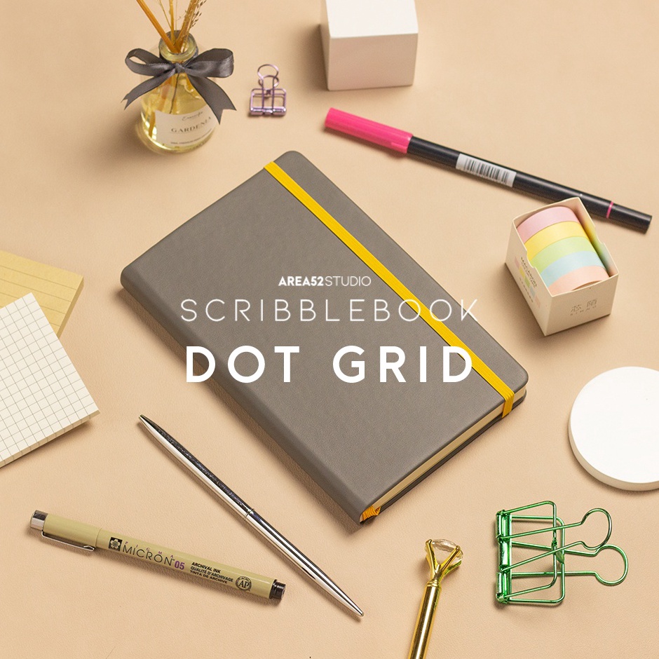 

KODE Q96A Scribblebook Dot Grid Notebook Bulletjournal Planner