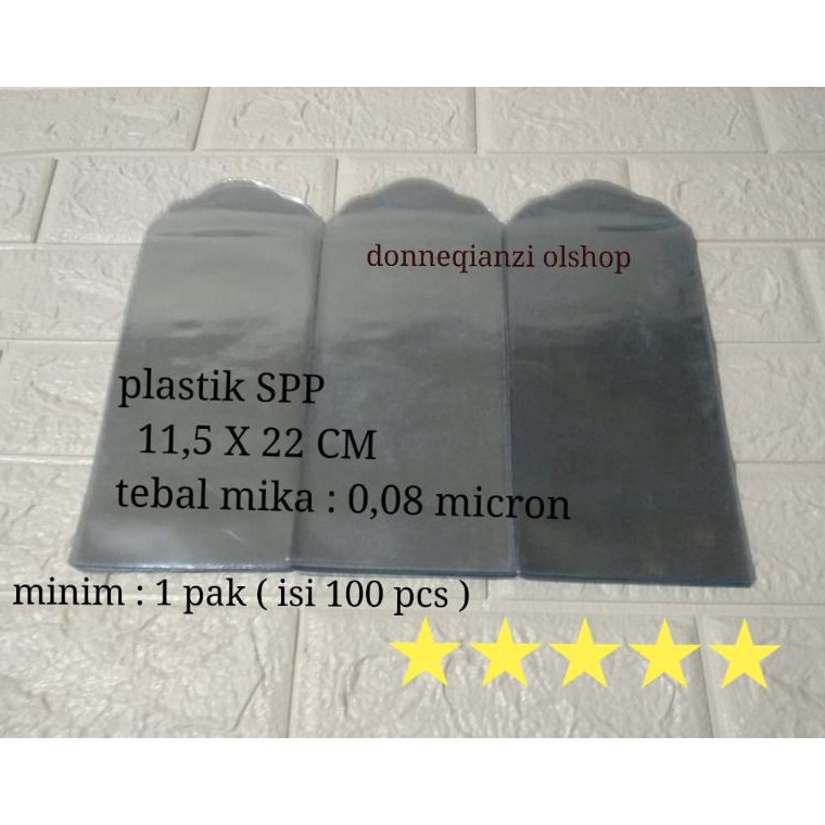 

KODE C69S plastik SPP plastik iuran 115 X 22 CM minim 1 pak isi 1 pcs