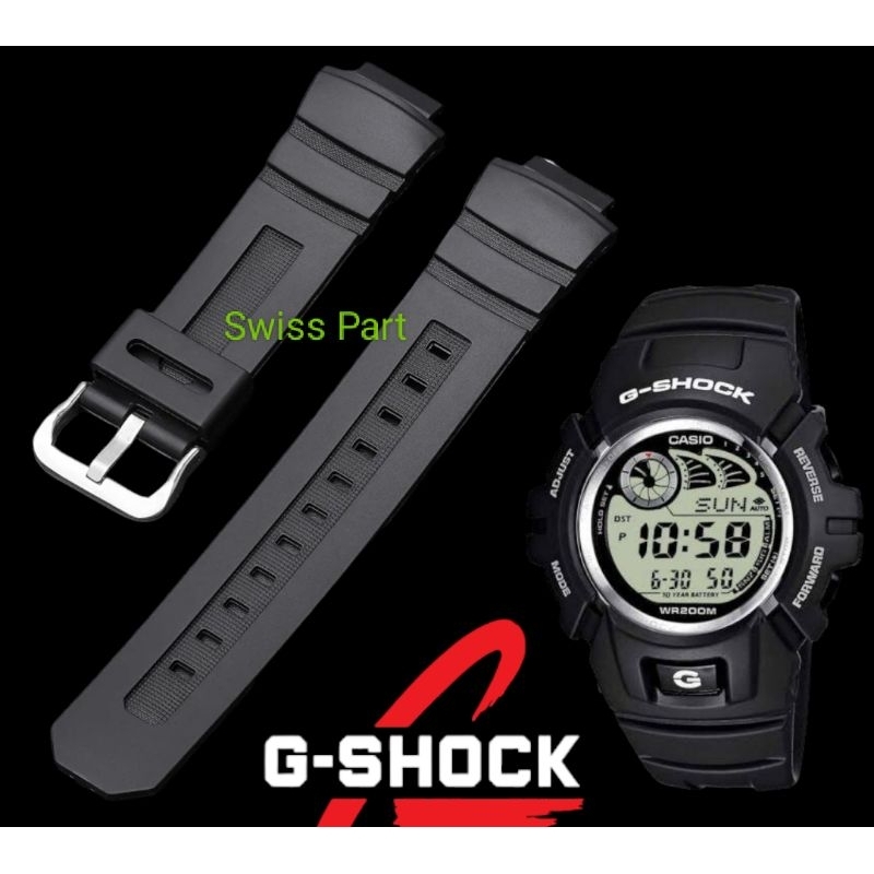 Strap Tali Jam Tangan Casio G-Shock G2900F Rubber Karet Band Casio 2548 G2900F