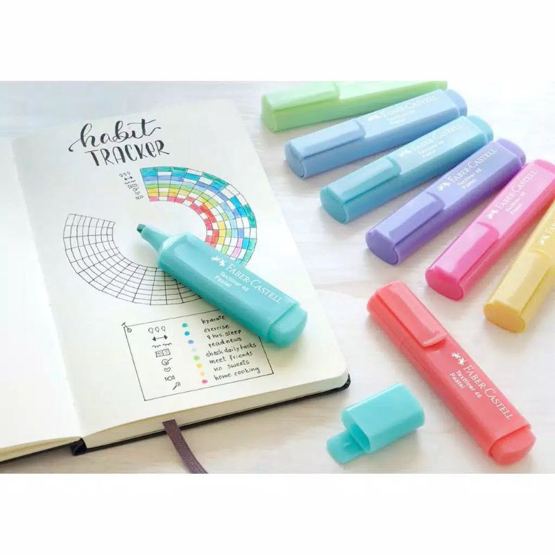 

SPESIAL BULAN INI Textliner 1546 Warna Pastel Faber CastellHighlighter Marker