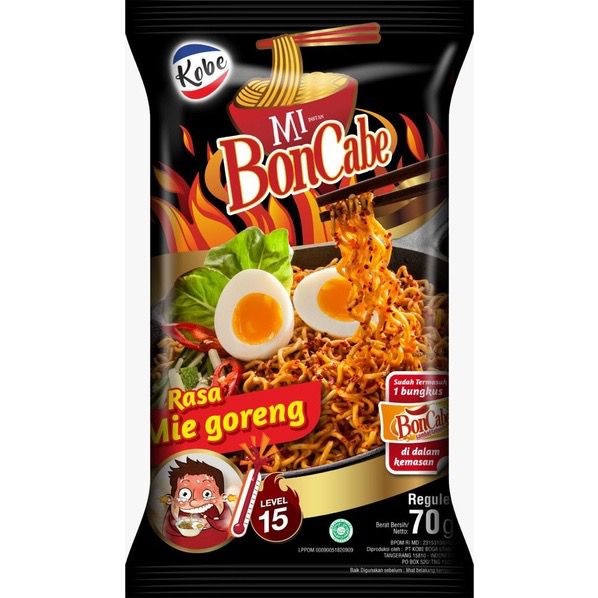 

KOBE MIE GORENG BON CABE LEVEL 15 PCK 90GR