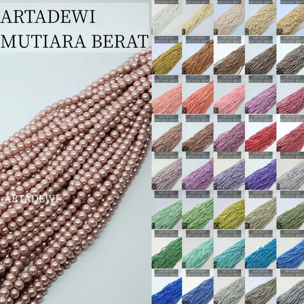 KODE O14G MBG244  Mutiara Sintetis 4mm  Mutiara Berat Mutsin 4 mm PART 1
