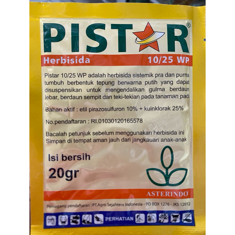 HERBISIDA PRA TUMBUH PISTAR 10/25 WP
