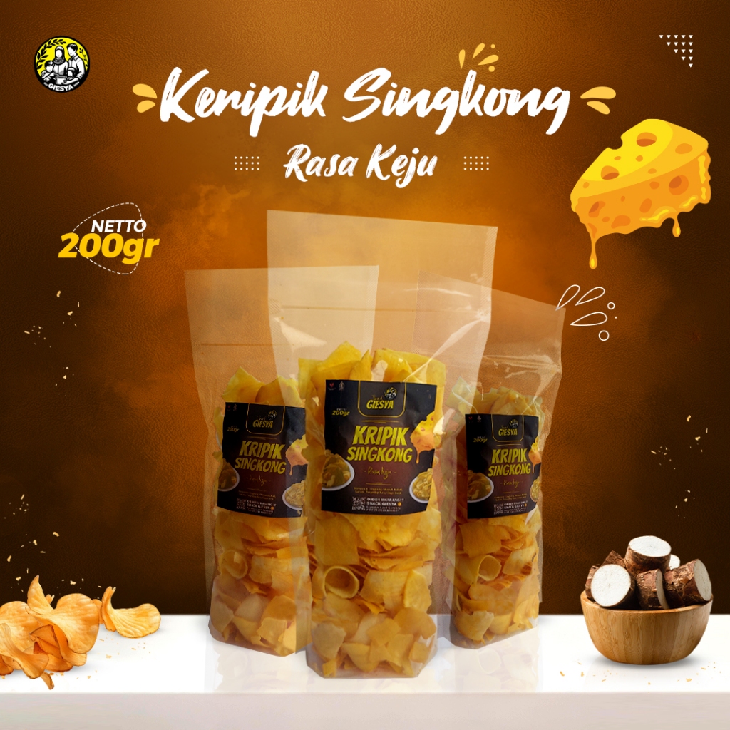 

Kripik Singkong Keju 200Gram