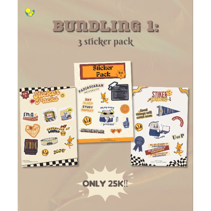

Bundling 1 Padjadjaran Merch - 3pcs Sticker pack