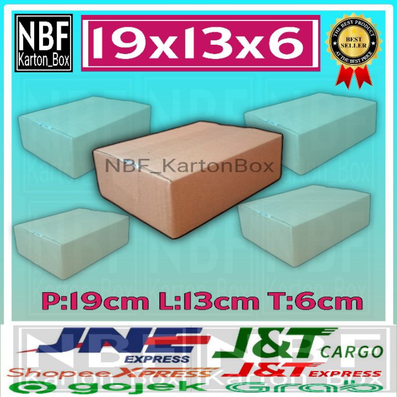 

KartonBox 19x13x6 cm, Kardus Packing Serbaguna, Pembungkus Paket dll.