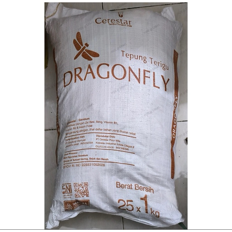 

Tepung dragonfly ball isi 25 kg/kemasan tepung dragonfly 1 kg