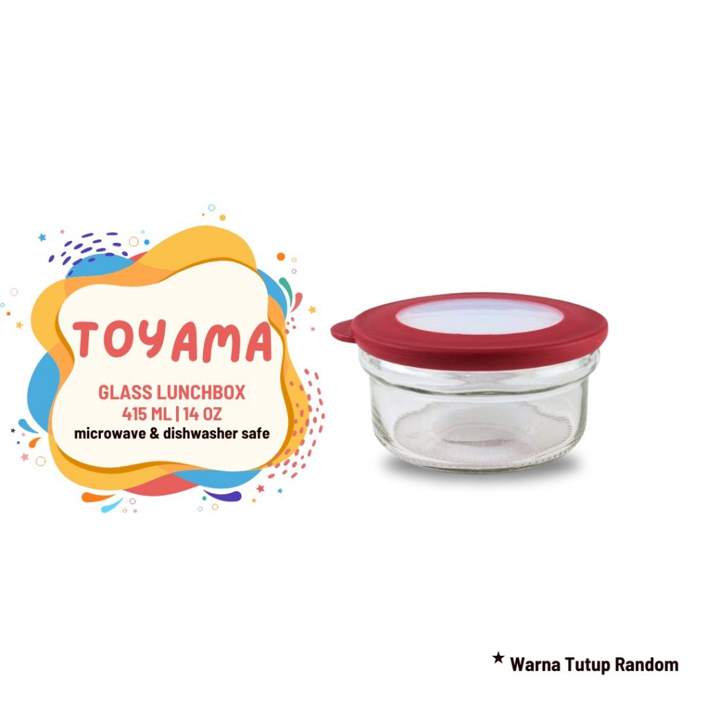 TOYAMA Glass Lunch Box | Tempat Makan Kaca | Reusable Lunch Box