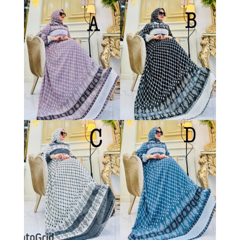 Gamis Syena Set Hijab Segi Empat