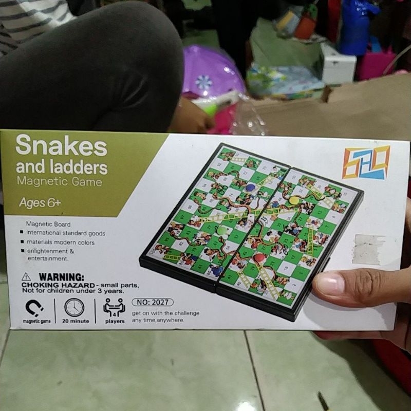 Mainan Snake And ladders ( magnetic )