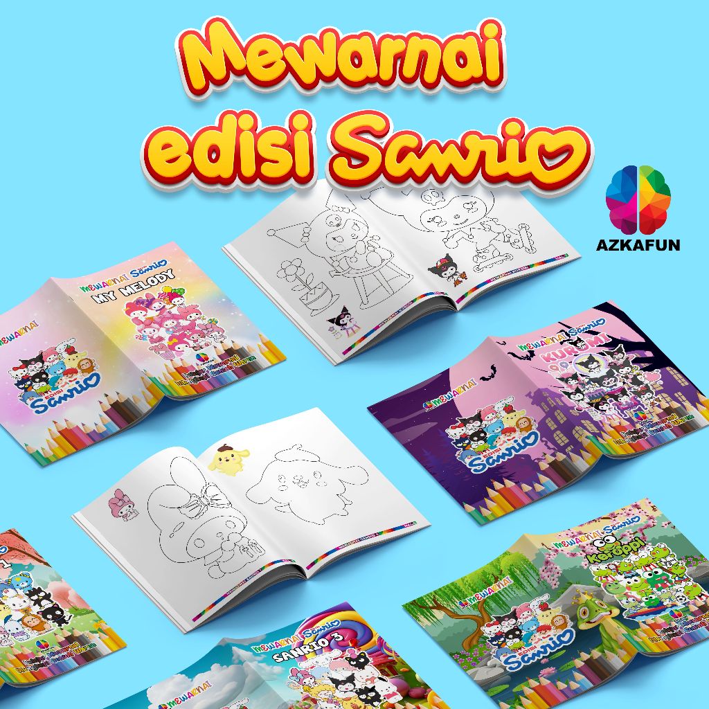 

Buku mewarnai Sanrio - coloring book edition sanrio