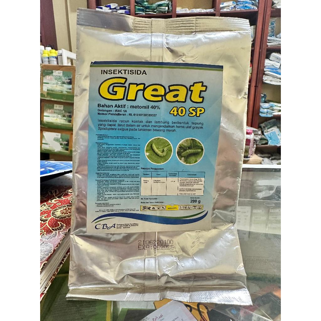 Insektisida GREAT 40SP 200gr Bahan aktif Metomil 40g/l