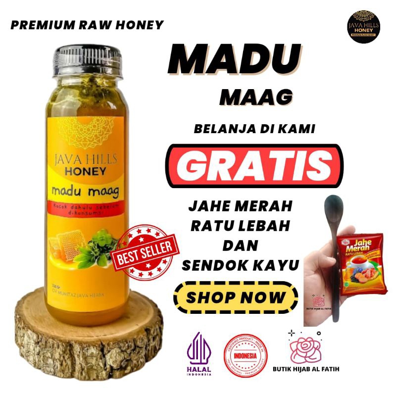 

java hills javahiils honey Mumtaz Madu maag 330gr untuk lambung gerd dan mual